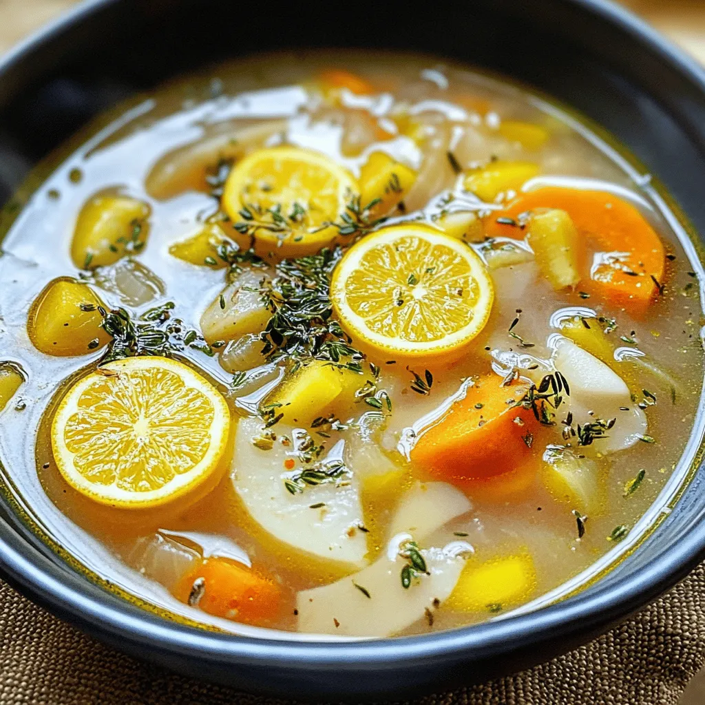 Hühnersuppe mit Zitronenreis Nahrhaft und Einfach Zubereiten