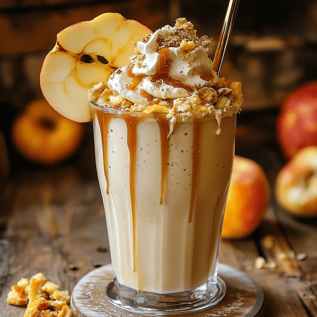 Um einen perfekten Karamell-Apfelkuchen-Milchshake zu machen, brauchst du einige einfache Zutaten.