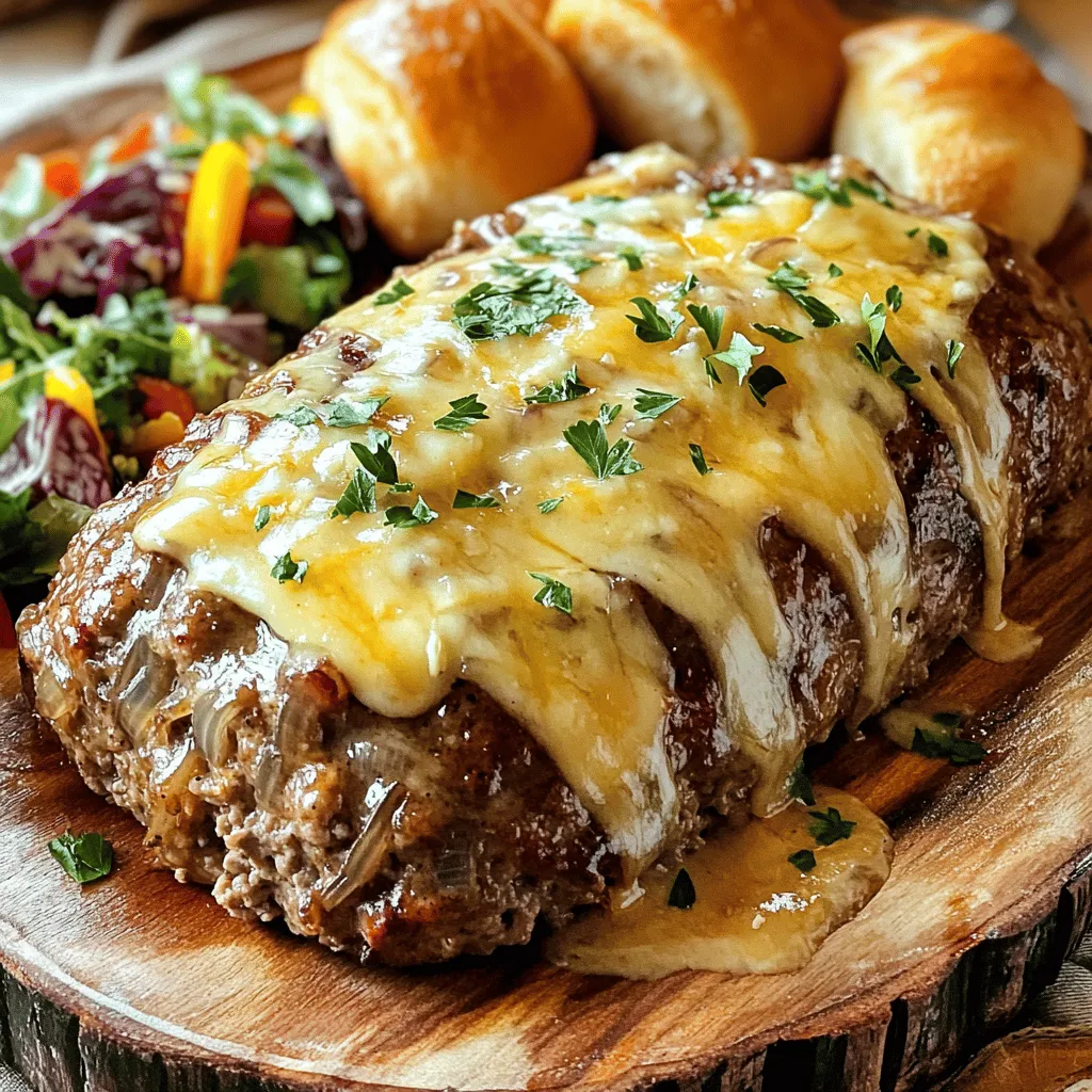 - 500g Rinderhackfleisch - 1 Tasse Zwiebel, fein gehackt - 1 Tasse Zwiebel-Suppe (konserviert oder selbstgemacht)