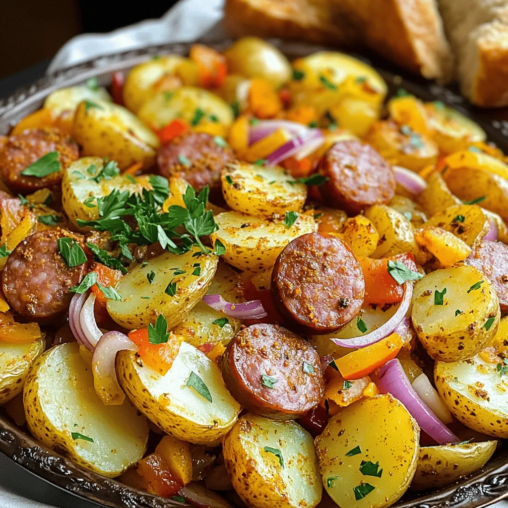 Für die leckere Rauchige Wurst & Kartoffel-Pfanne brauchst du:
