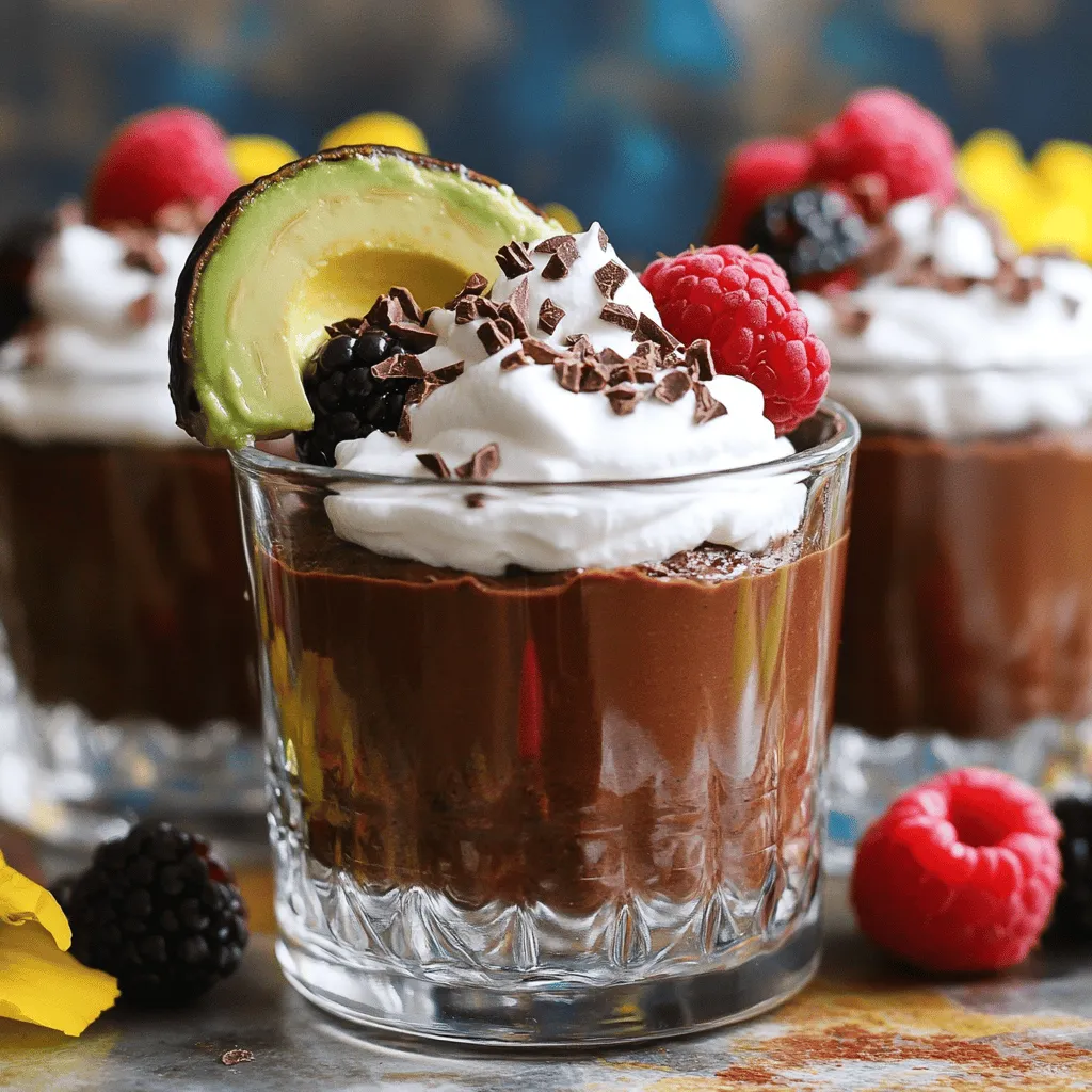 Schokoladen-Avocado-Mousse Cremiges und gesundes Dessert