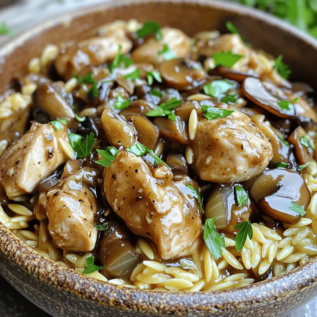 Chicken Marsala Orzo Einfache und leckere Mahlzeit