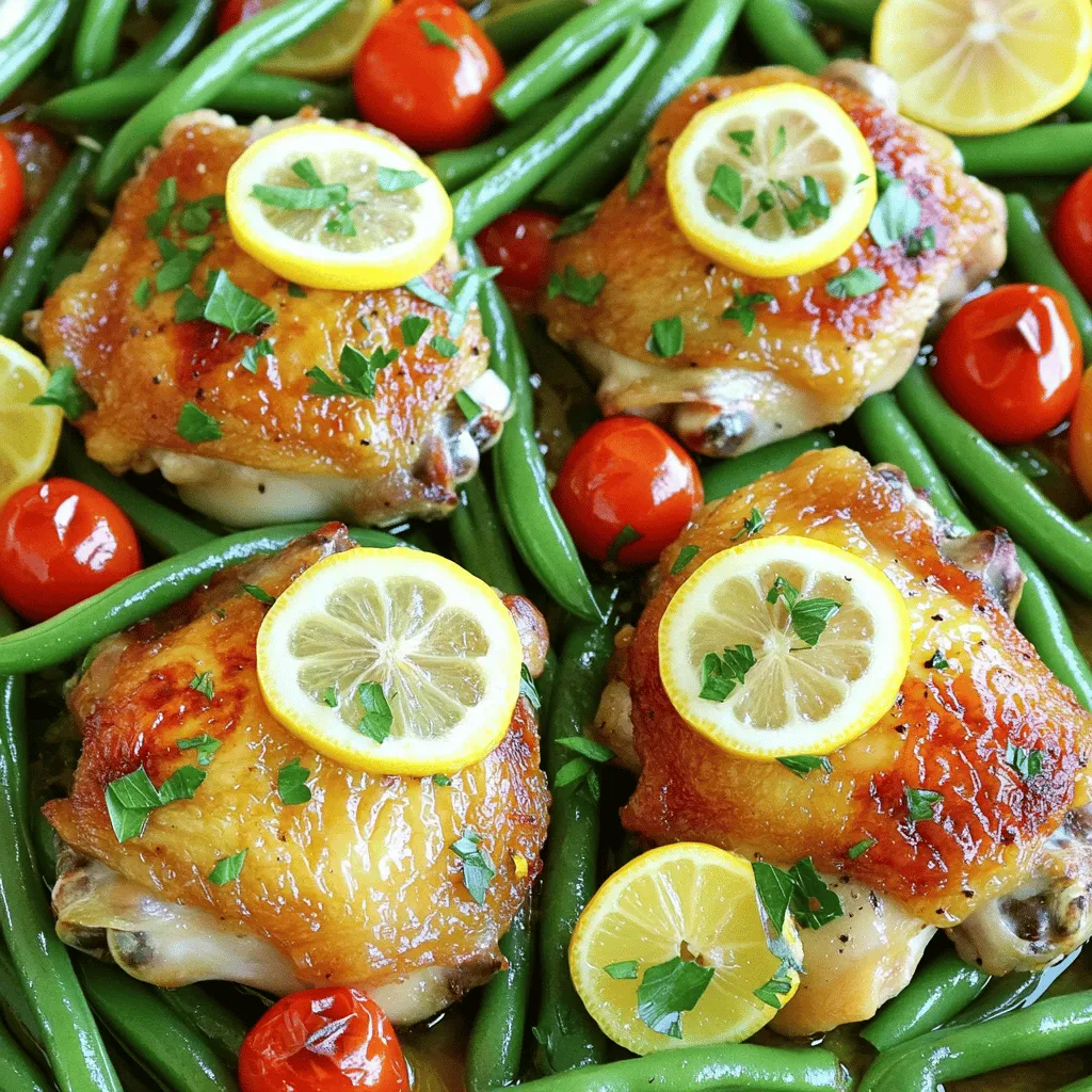 Einfache One Pan Lemon Herb Chicken für Zuhause