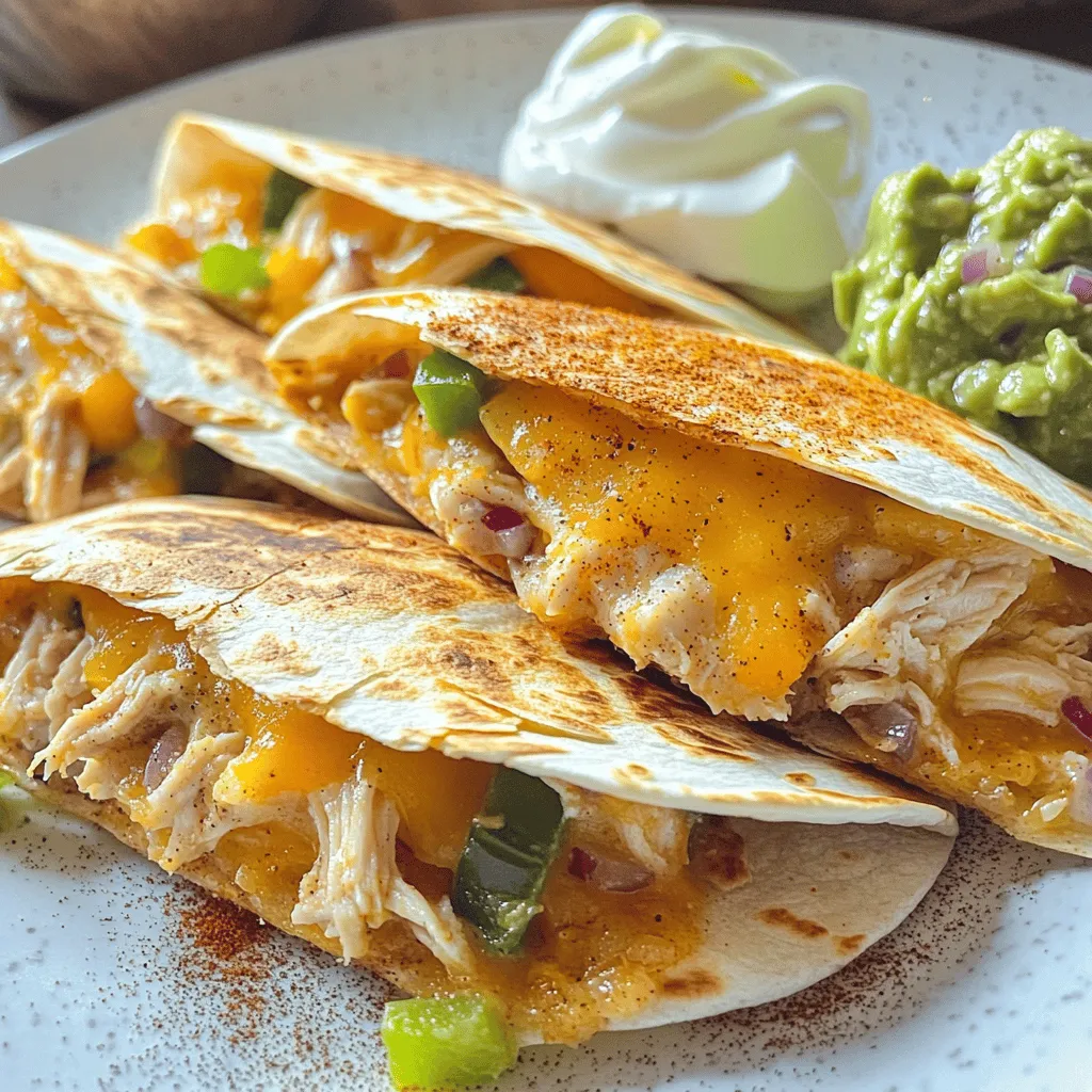 Einfache Chicken Quesadilla Sliders Schnelle Rezeptidee