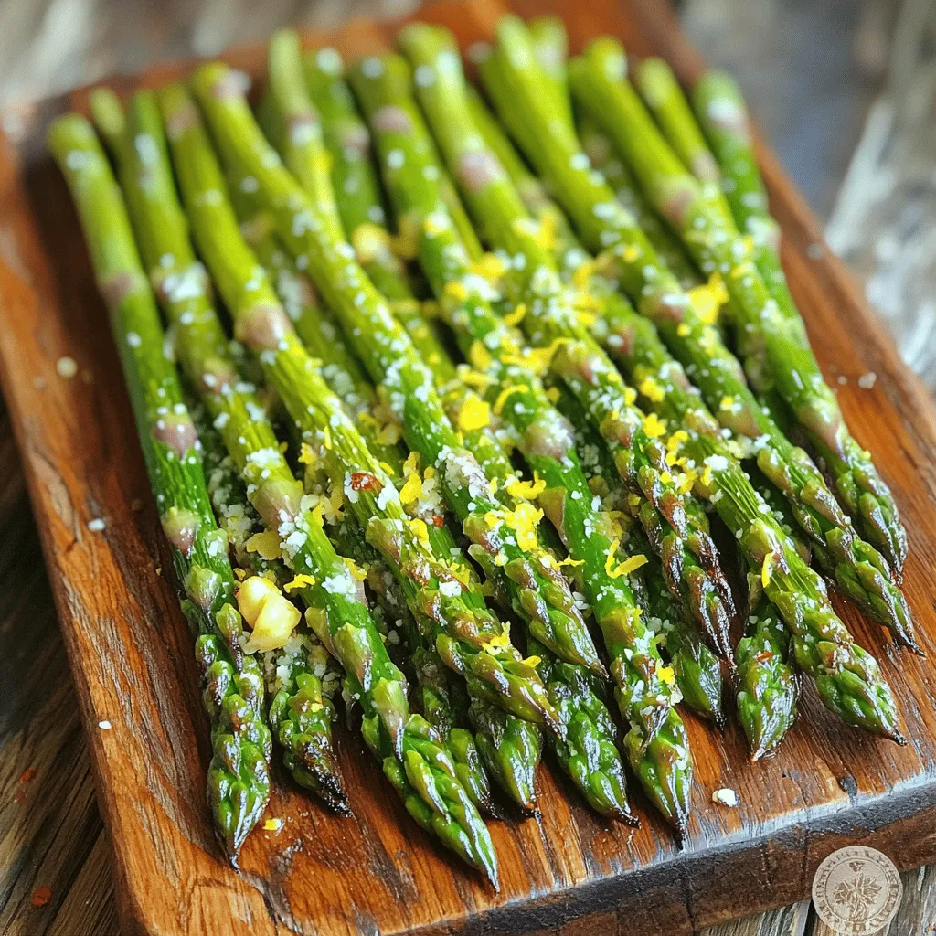 Lemon Garlic Roasted Asparagus Einfach und Lecker