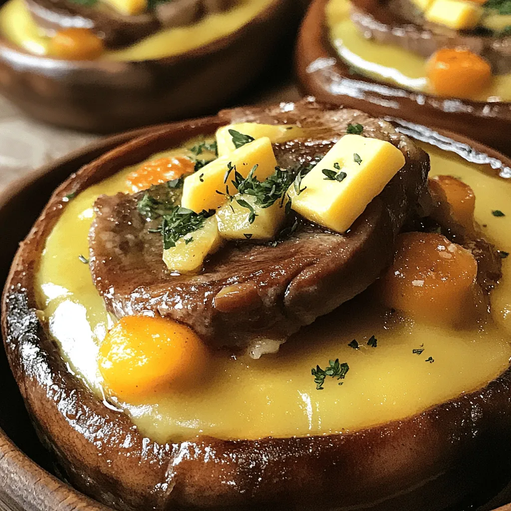 Guinness Rindfleisch Eintopf mit Cheddar-Knödeln