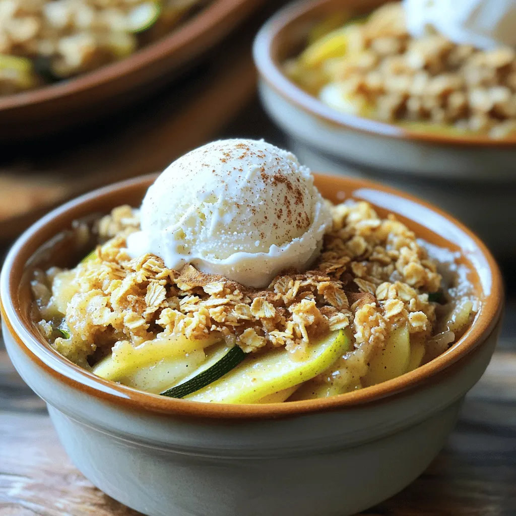 Zucchini Apple Crisp Einfache und köstliche Mischung