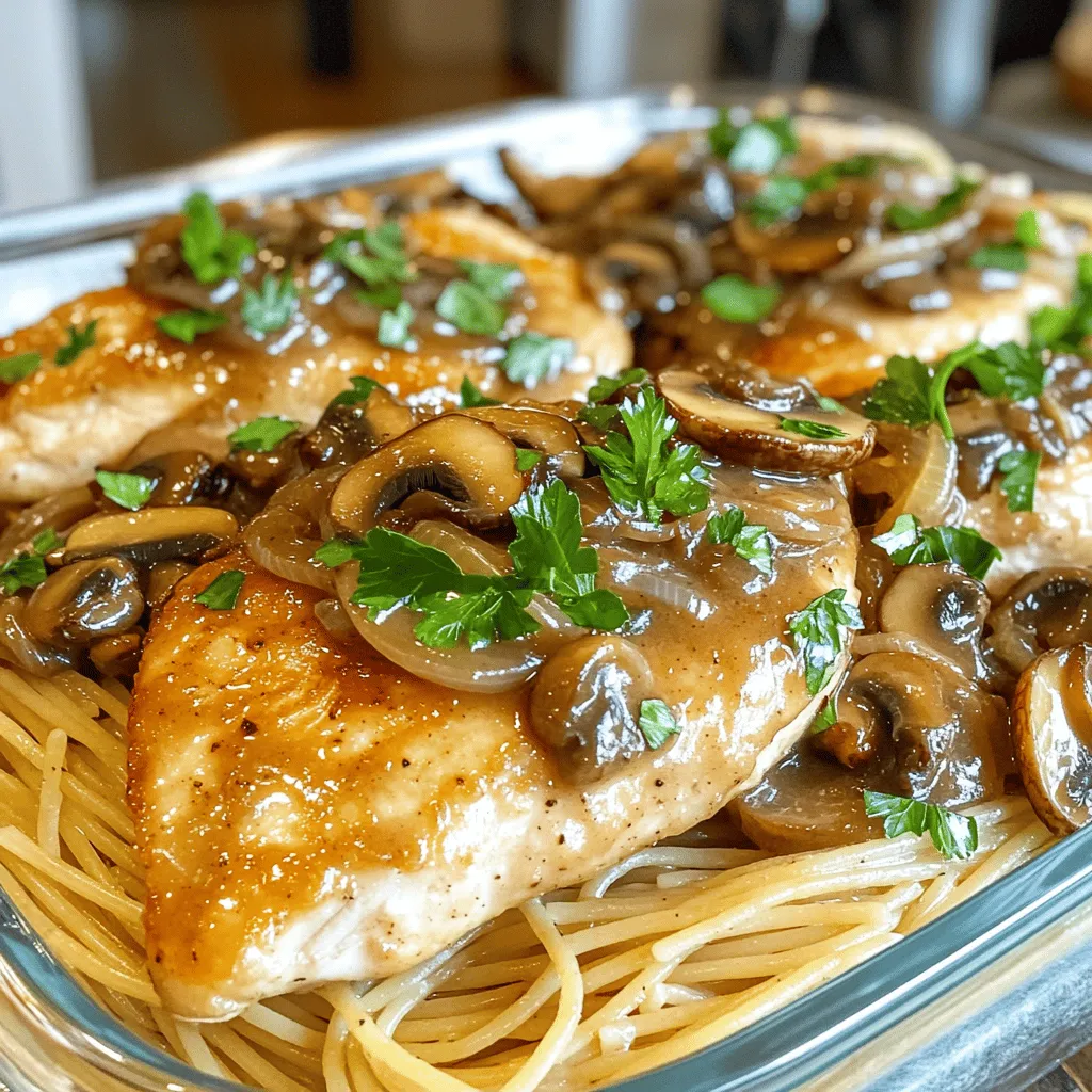 Cheesecake Factory Chicken Marsala und Champignons lecker
