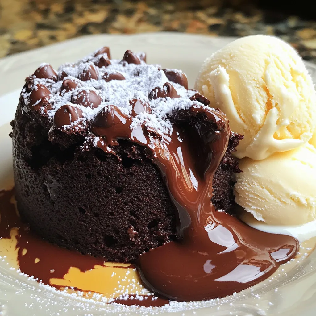 Langsame Kochschokolade Lava-Kuchen Rezeptideen