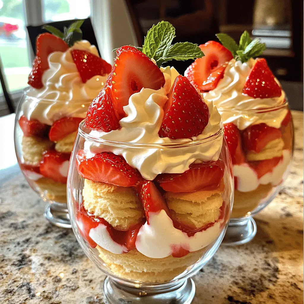 Für die Erdbeer-Shortcake-Trifles benötigst du folgende Zutaten: