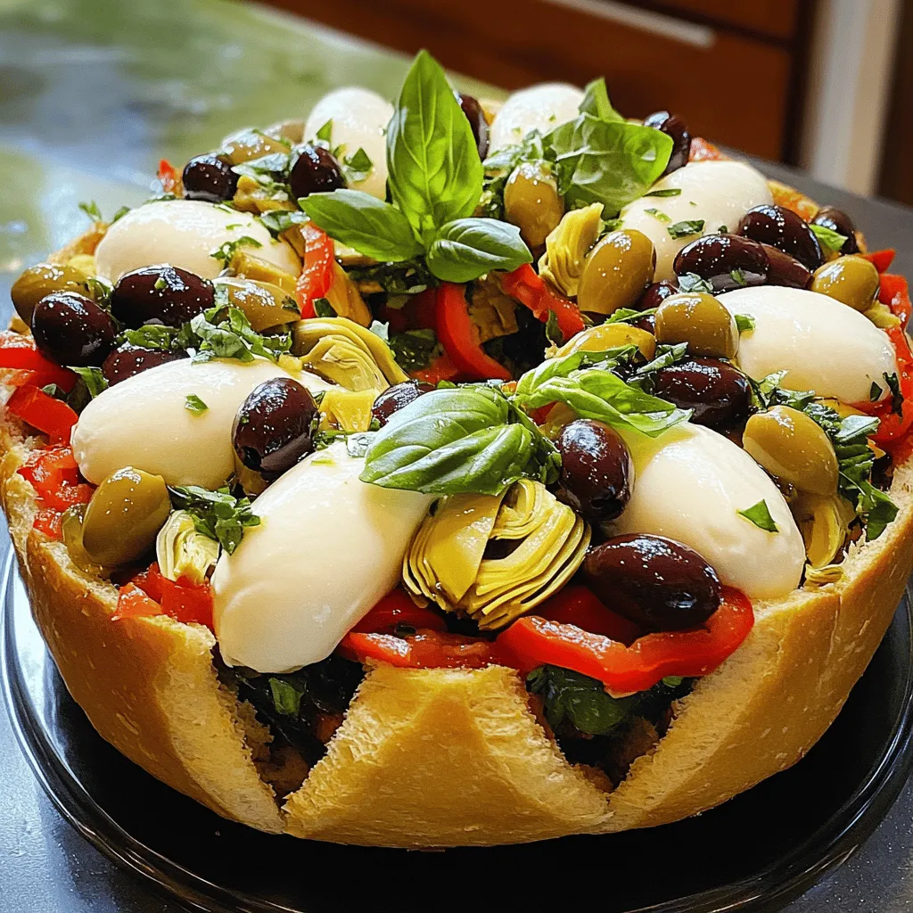 Klassisches Italienisches Muffuletta Sandwich Rezept