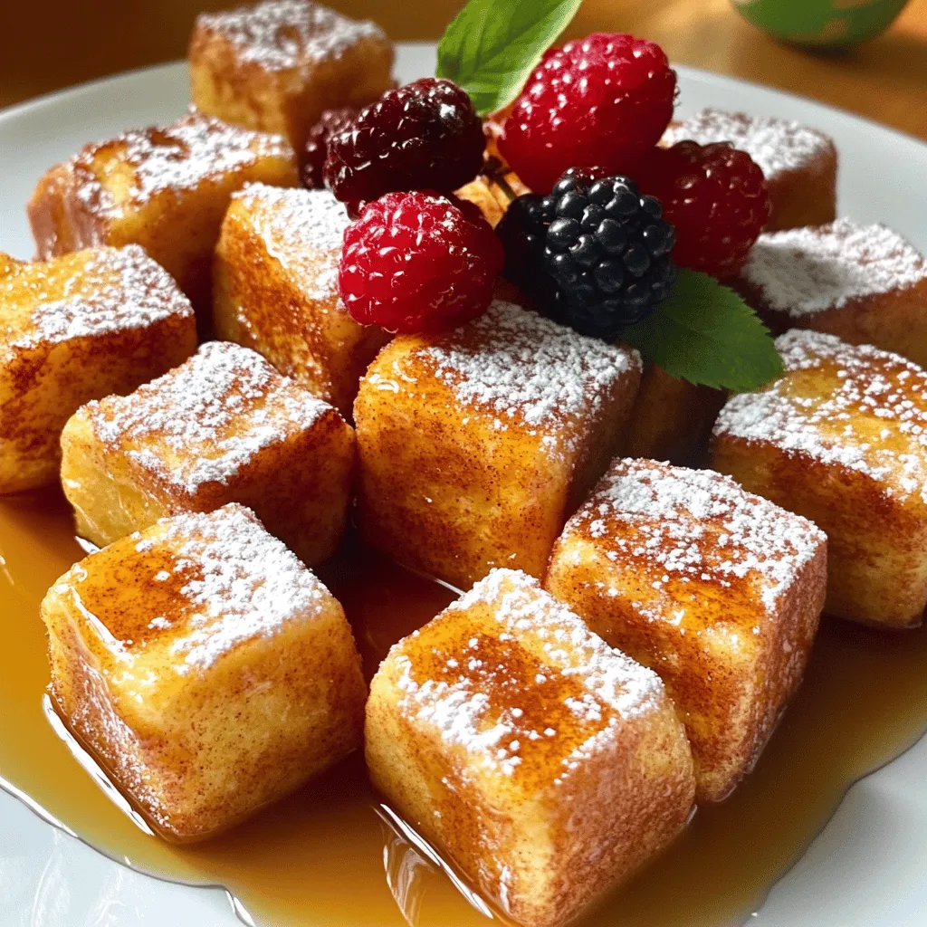 Cinnamon Swirl French Toast Bites Einfach und Lecker