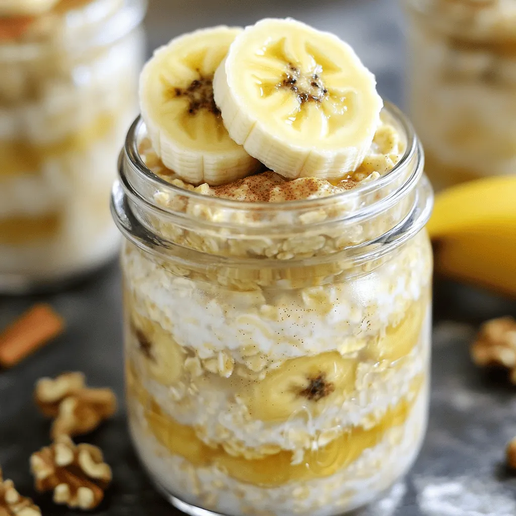 Leckere Banana Bread Overnight Oats einfach zubereiten