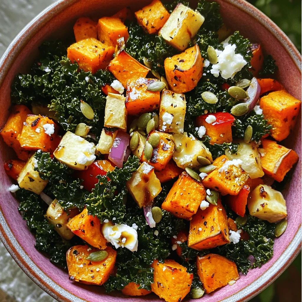 Roasted Sweet Potato &#038; Kale Medley Einfache Rezeptidee
