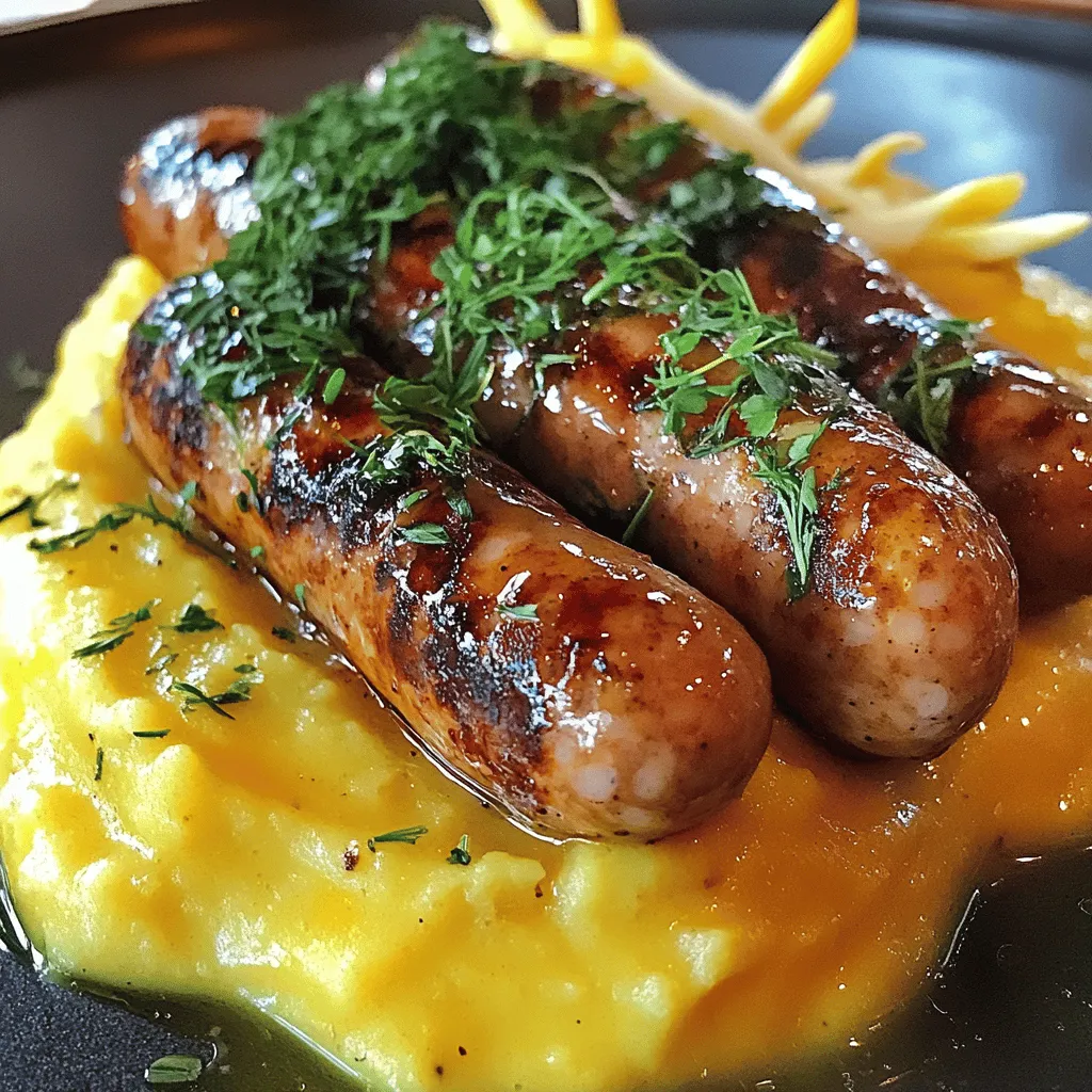 Bangers and Mash mit Zwiebelsoße für jeden Anlass