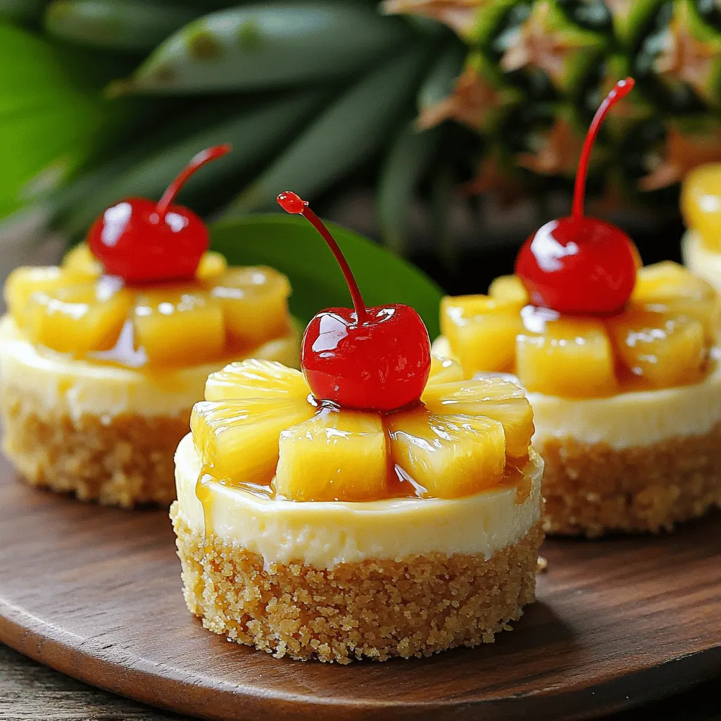 Delightful Mini Pineapple Upside-Down Cheesecakes Rezept