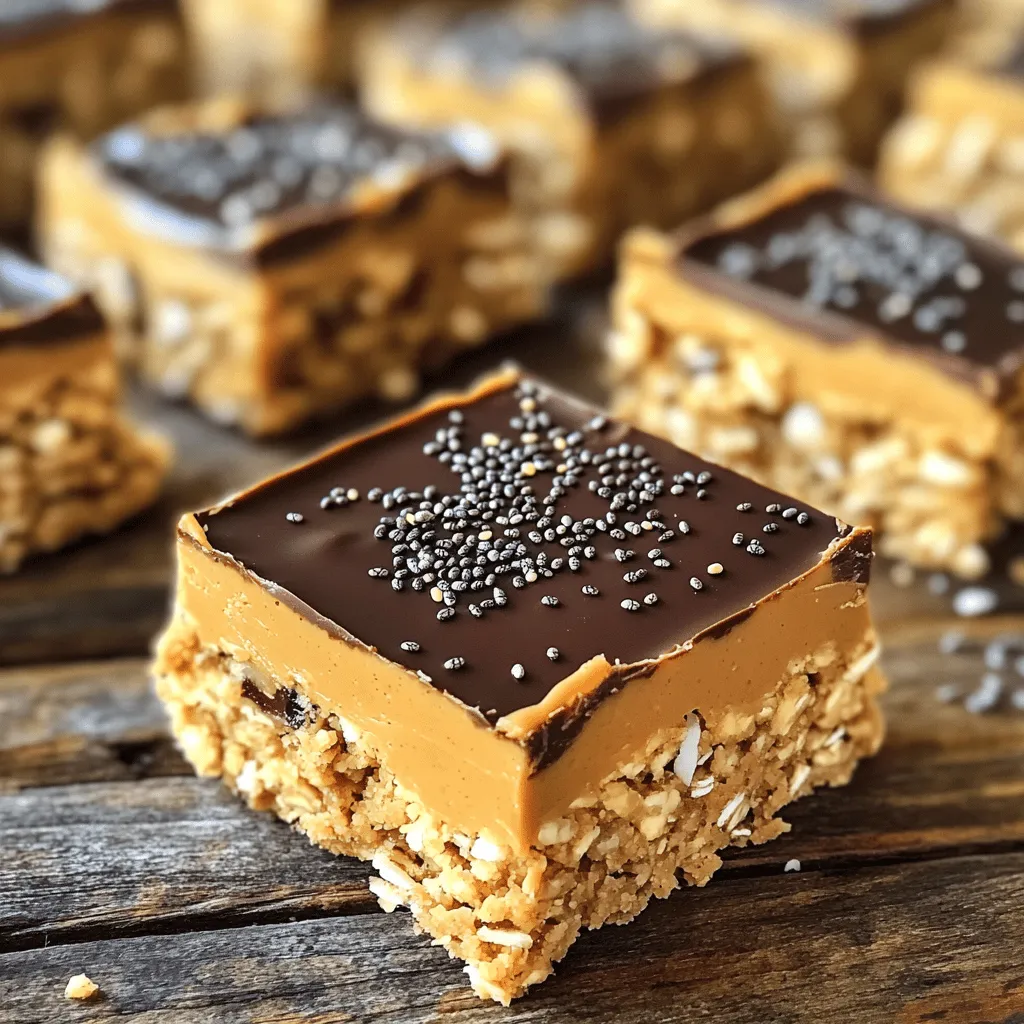 No-Bake Peanut Butter Bars Einfache und Leckere Snacks