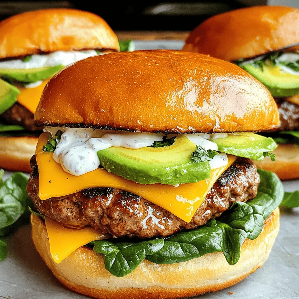 - 500 g Rinderhackfleisch - 4 Hamburger-Brötchen - 4 Scheiben Cheddar-Käse