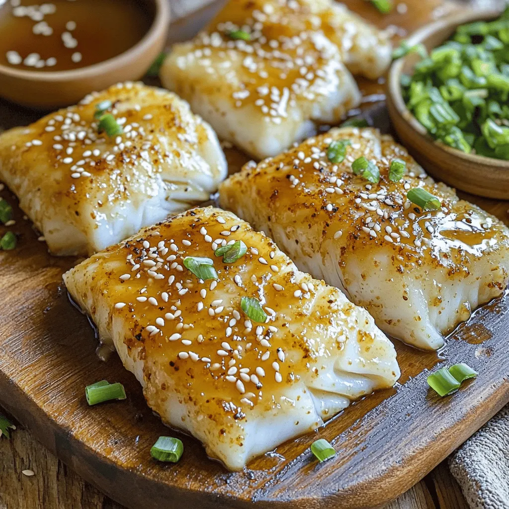 Ginger Soy Glazed Cod Einfaches und schmackhaftes Gericht