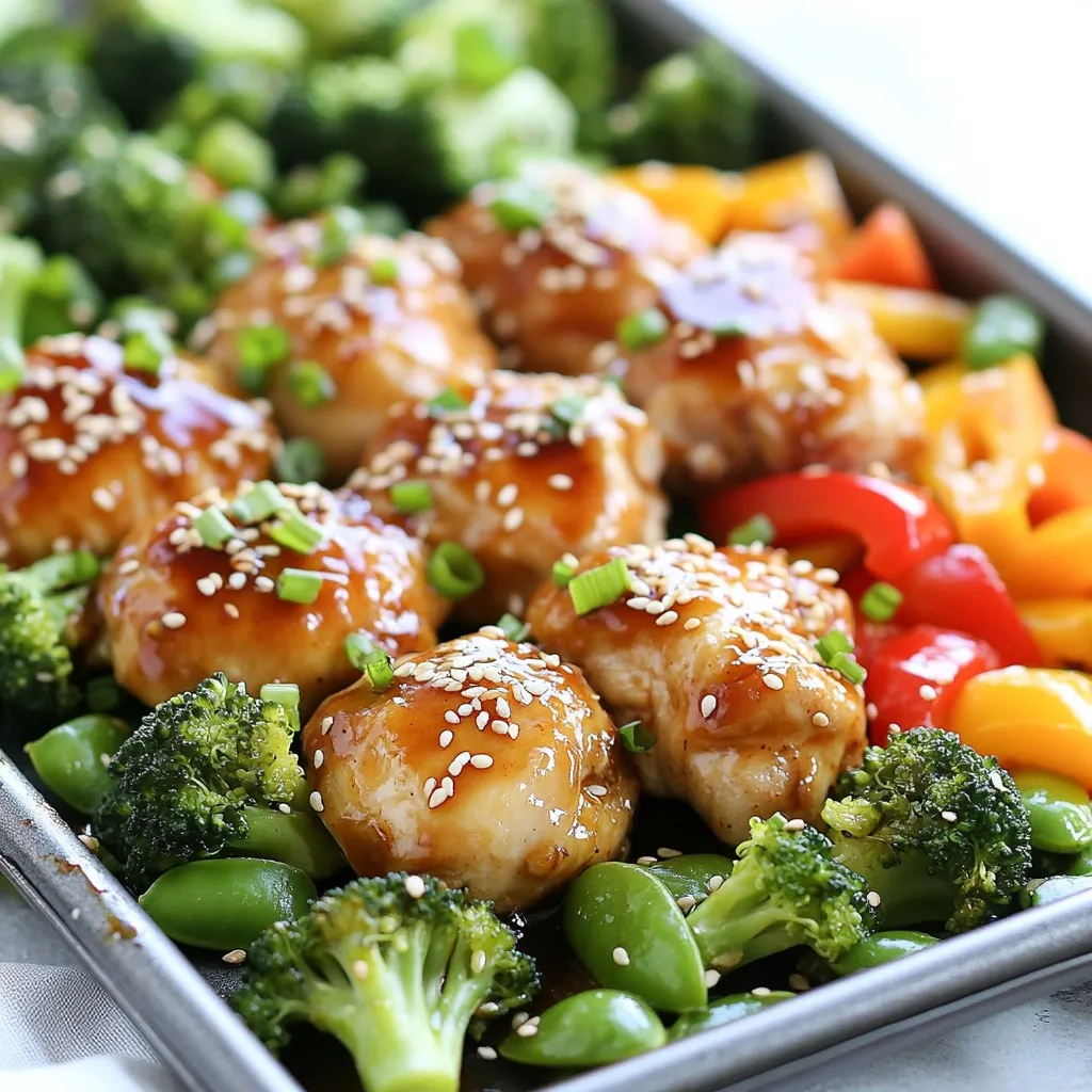 Sheet Pan Teriyaki Chicken &#038; Veggies Schnelles Rezept
