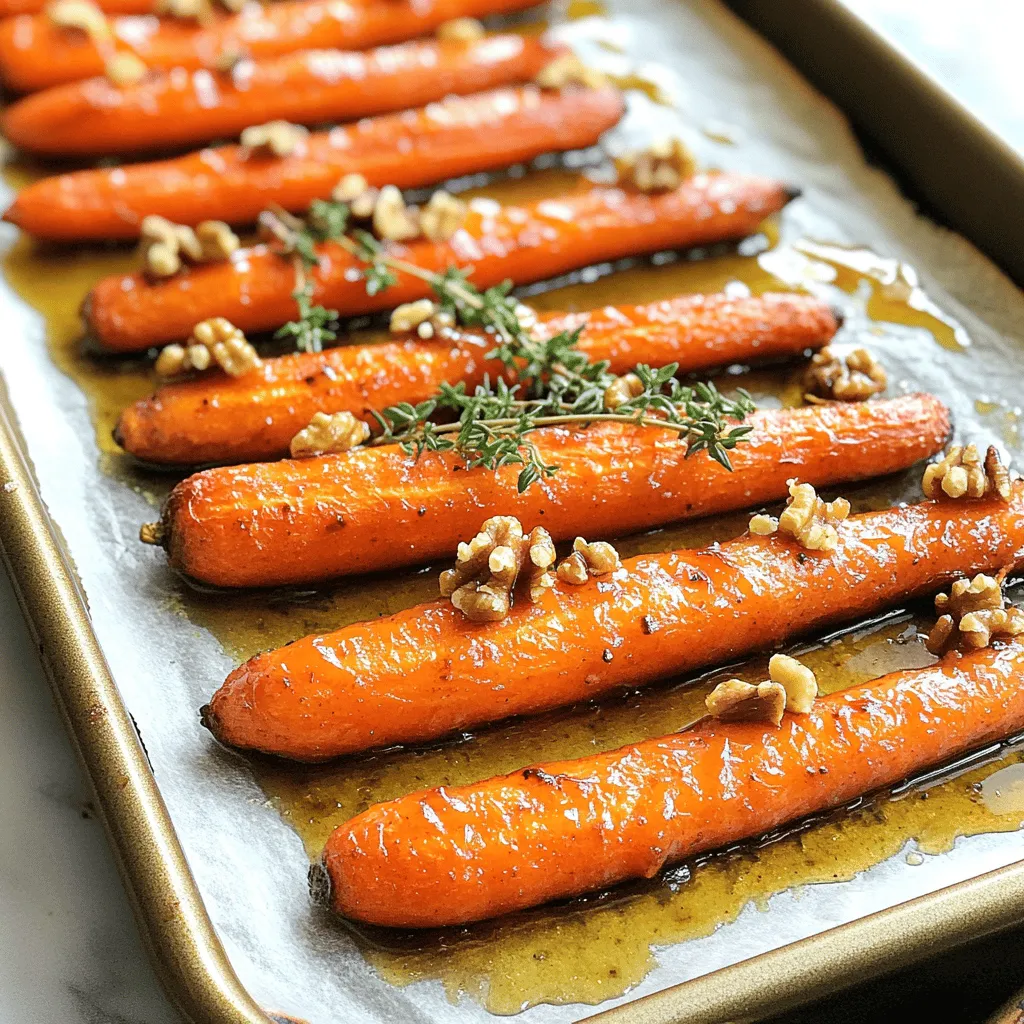 Maple Glazed Roasted Carrots Köstliches Rezept