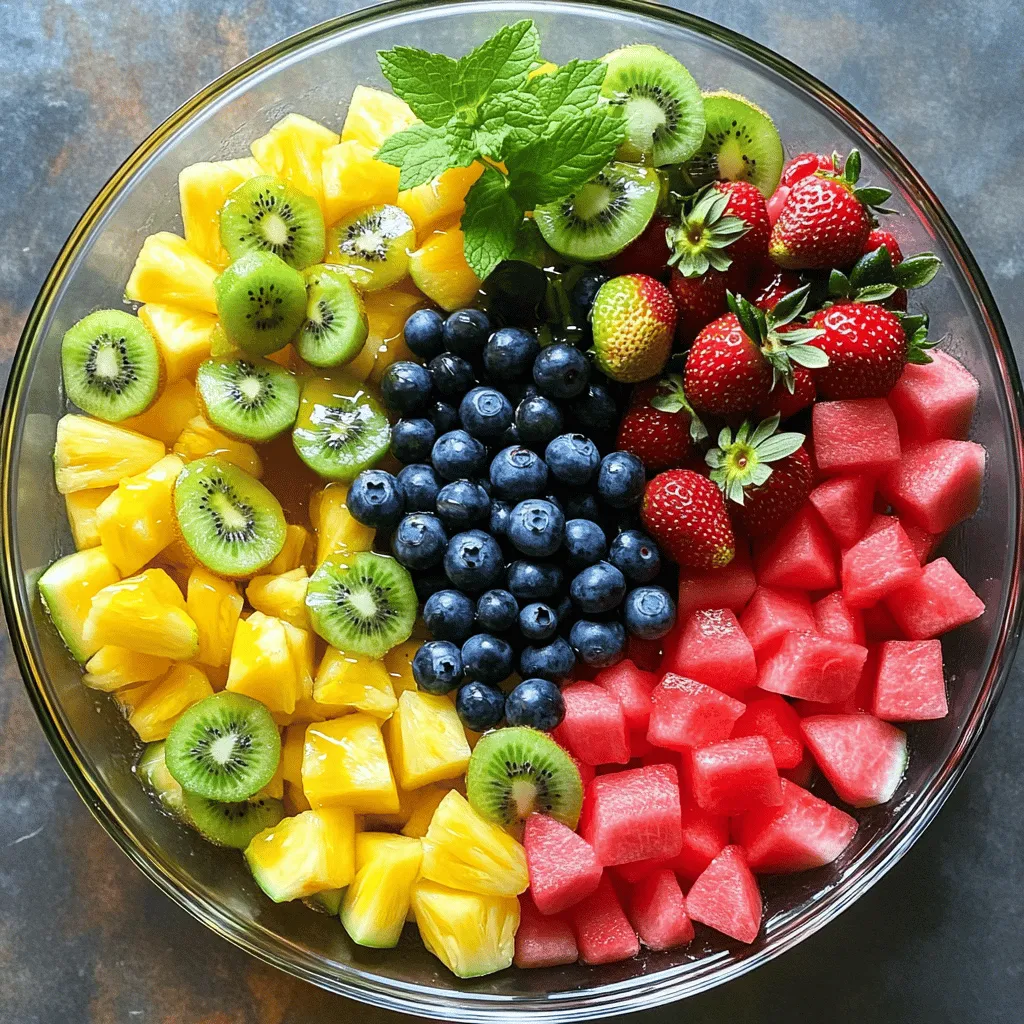 Honig-Limetten-Fruchtsalat Frisch und Lecker Genießen