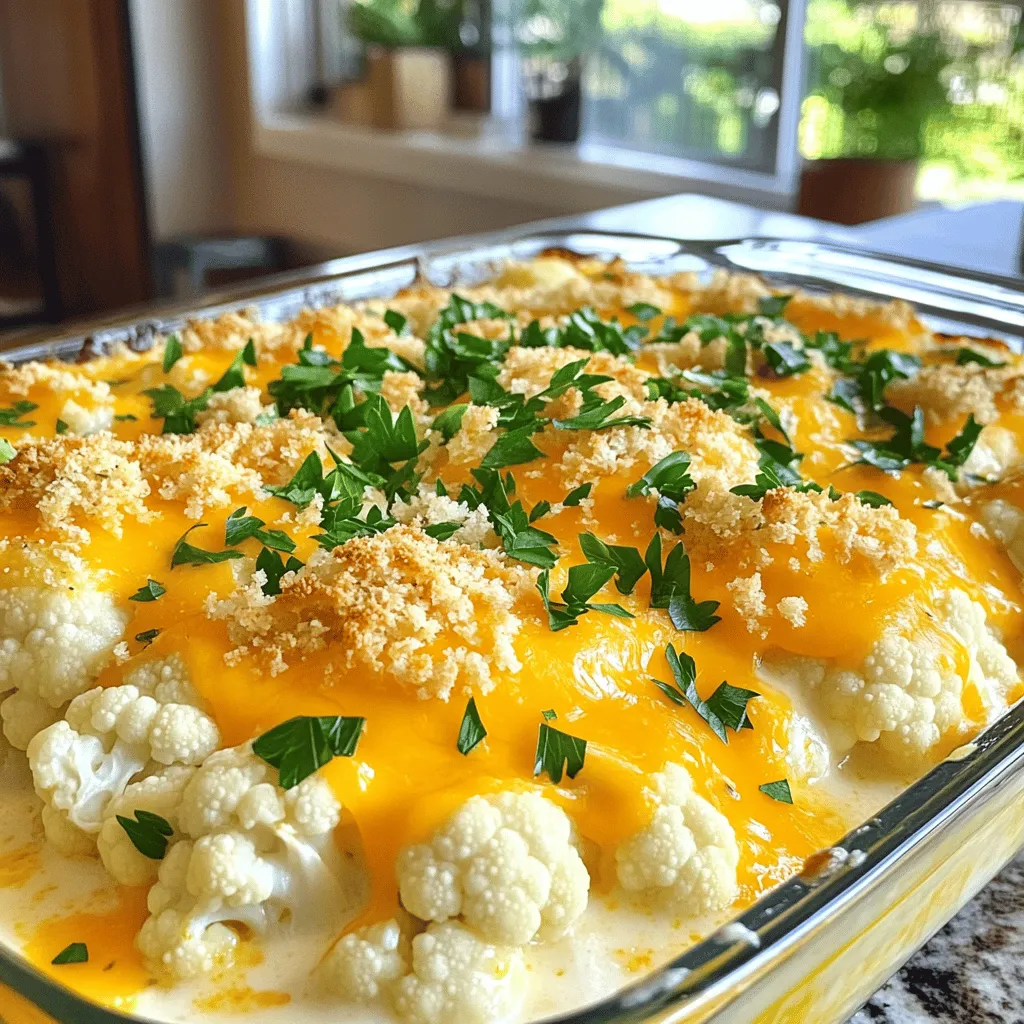 Cheesy Cauliflower Bake Schmackhafte Rezeptidee