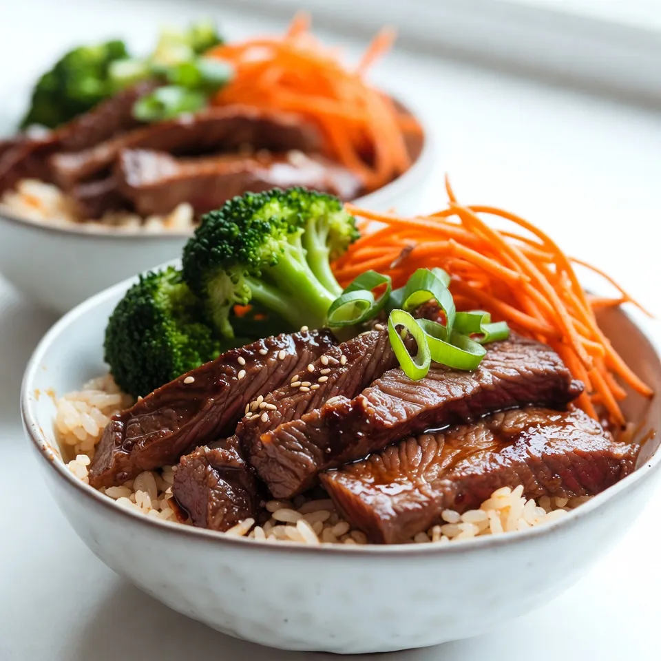 Korean BBQ Steak Rice Bowls Einfach und Lecker