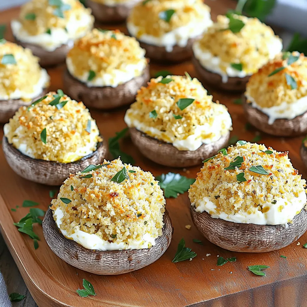 Schmackhafte Air Fryer Parmesan Stuffed Mushrooms