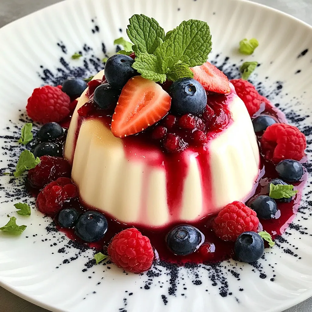 Vanilla Panna Cotta with Berry Compote Genussrezept
