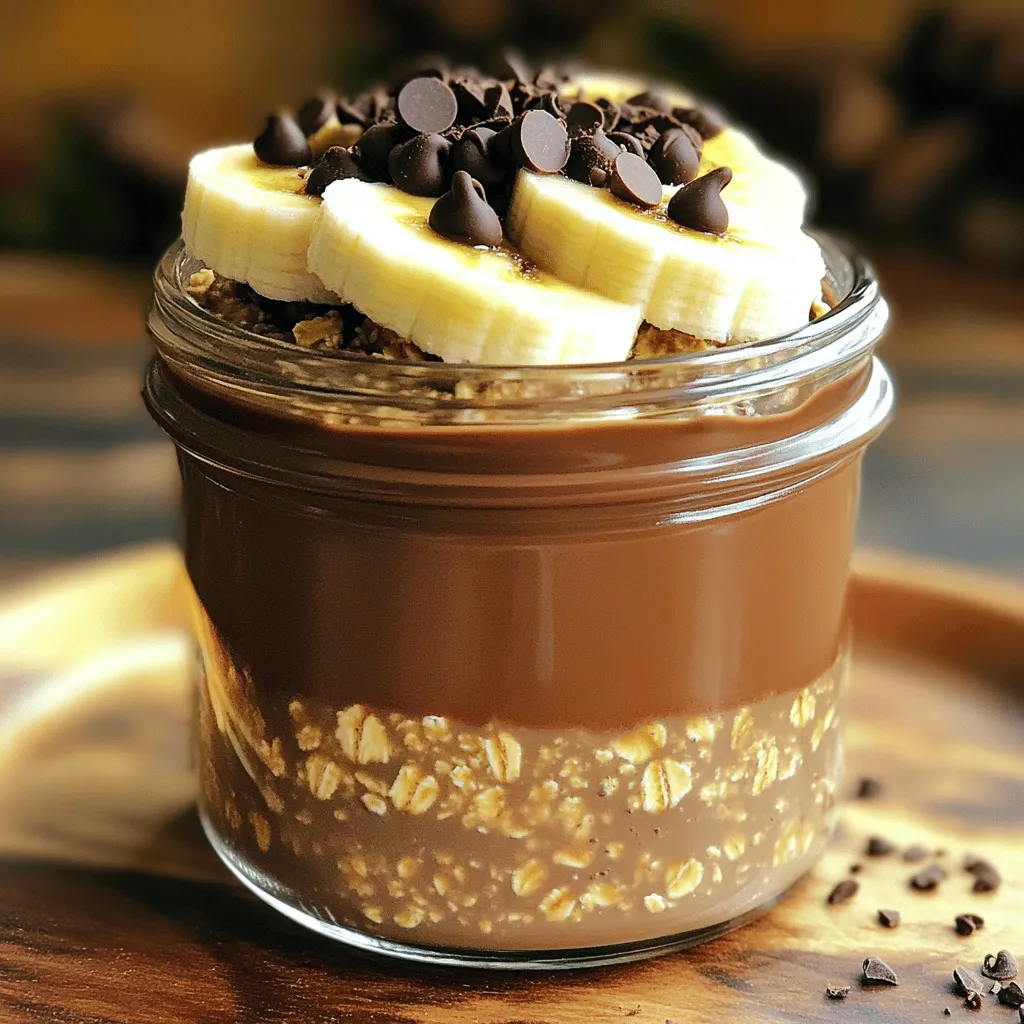 Schokoladige Mocha Overnight Oats Einfach und Lecker