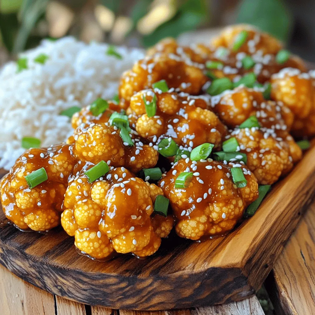Knuspriger General Tso’s Blumenkohl Einfaches Rezept