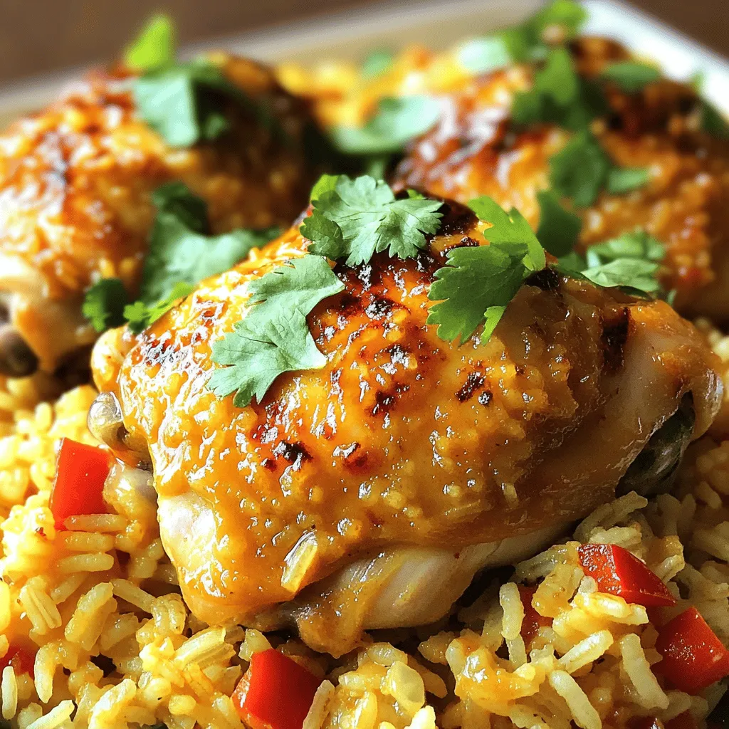 Karibisches Hühnchen und Reis Einfaches Rezept