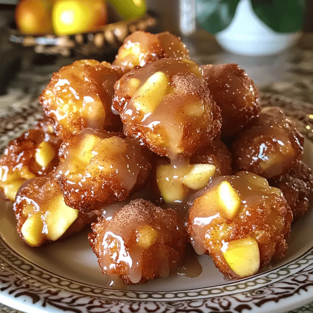 Glazed Apple Fritter Bites Köstlicher Genuss für Jeden
