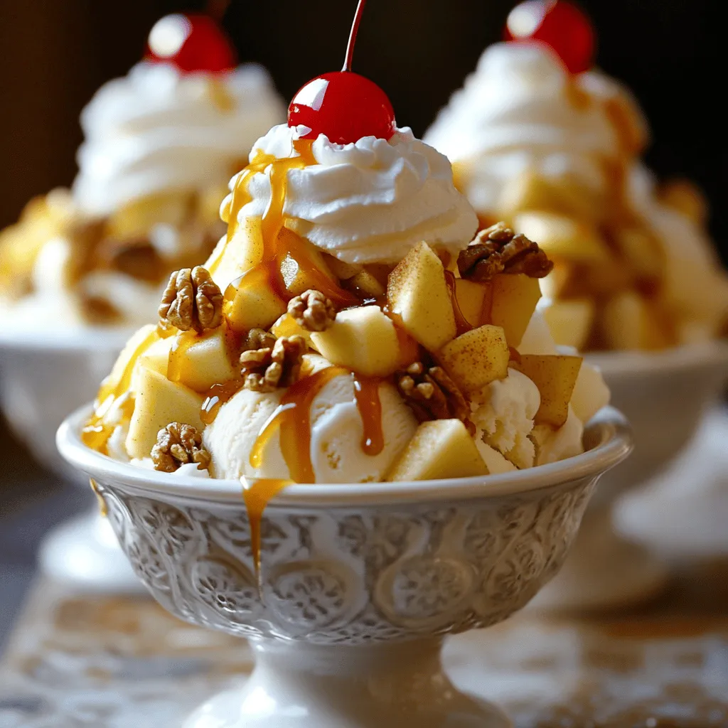 Karamell-Apfel-Sundaes Unwiderstehlicher Genuss für Alle