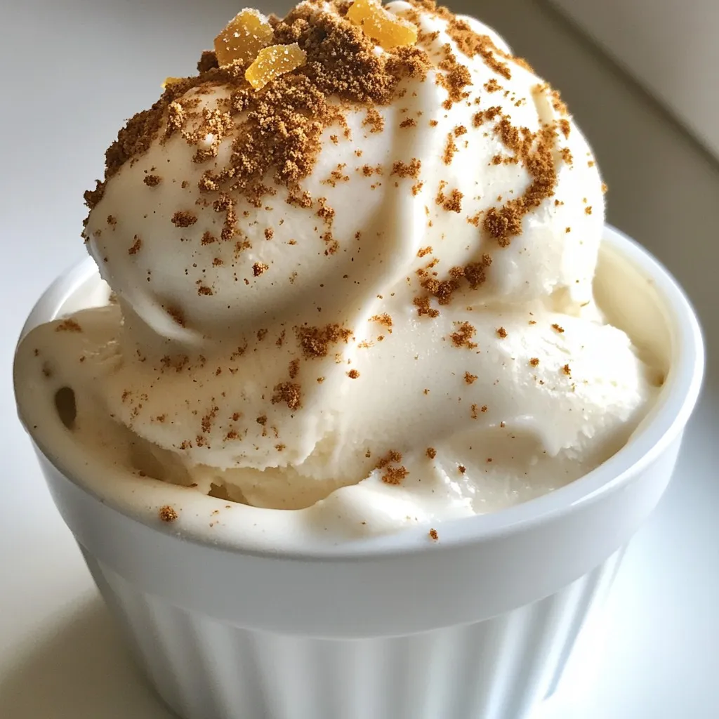 Lebkuchen-Eiscreme köstlich und einfach zubereiten