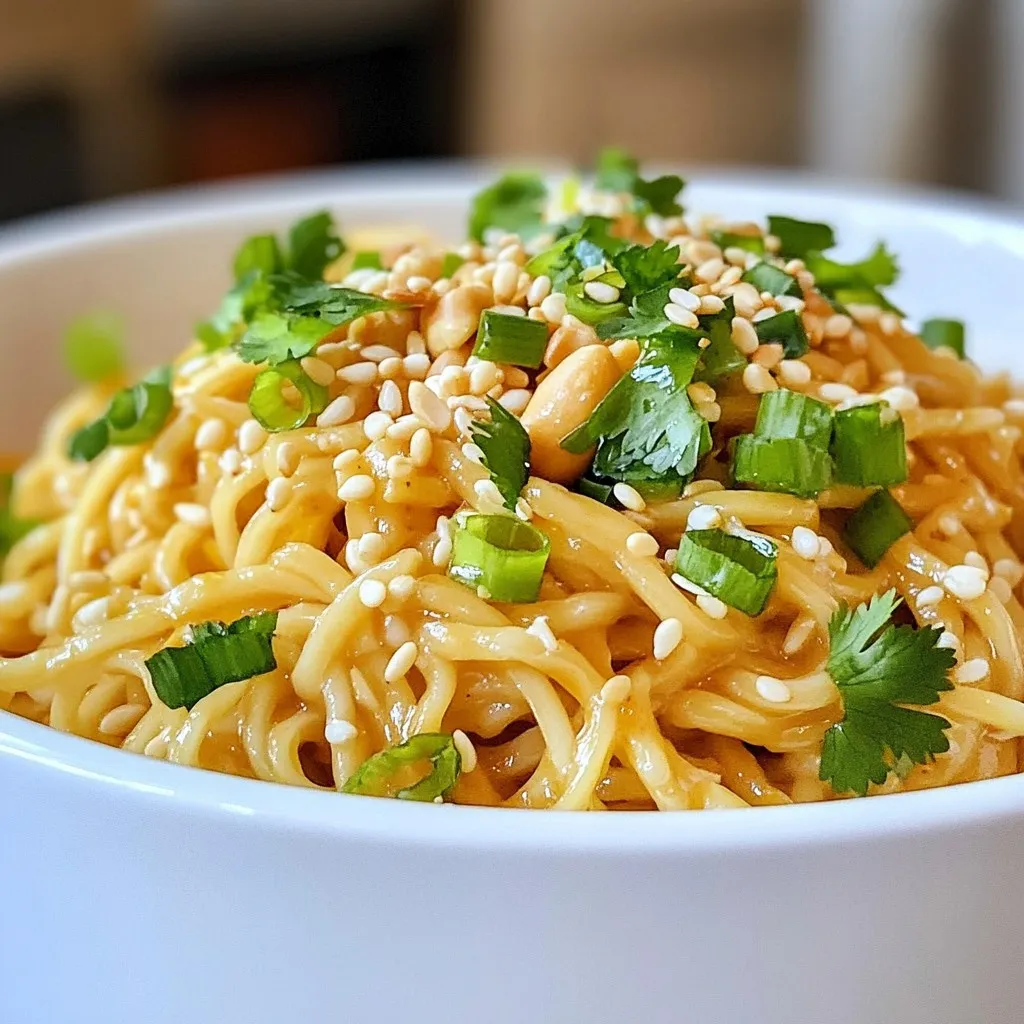 Minute Sesame Peanut Noodles Einfach und Lecker