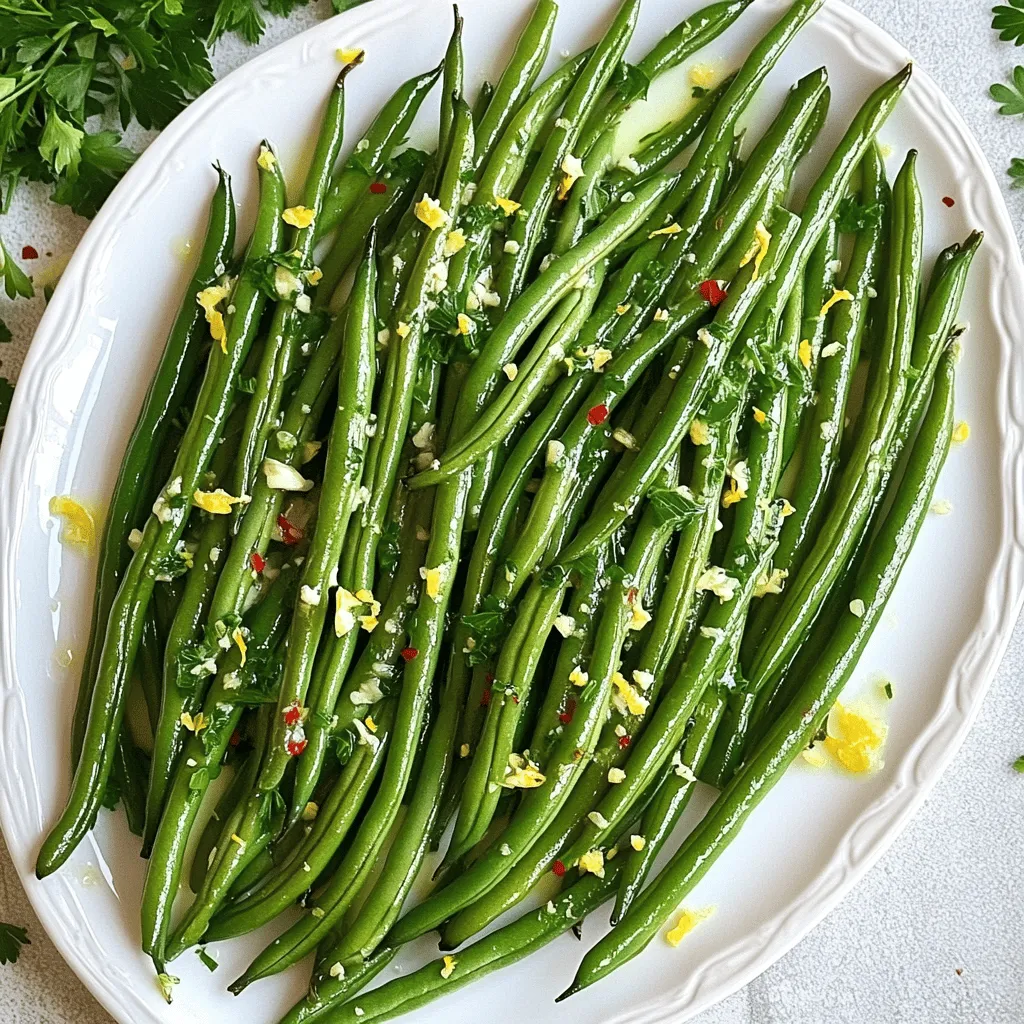 Einfaches Knoblauchbutter Grüne Bohnen Rezept