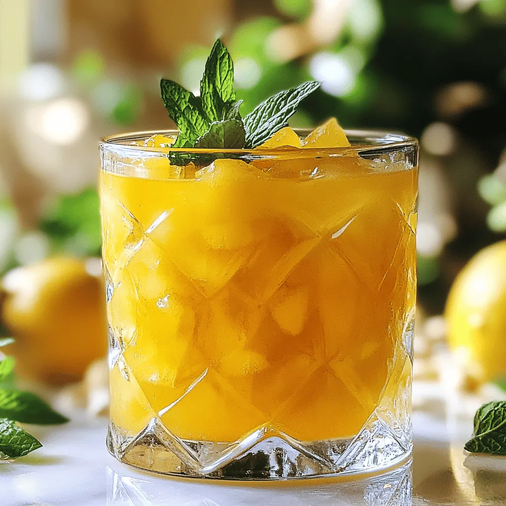 Einfache gefrorene Pfirsich-Limonade Rezept zubereiten