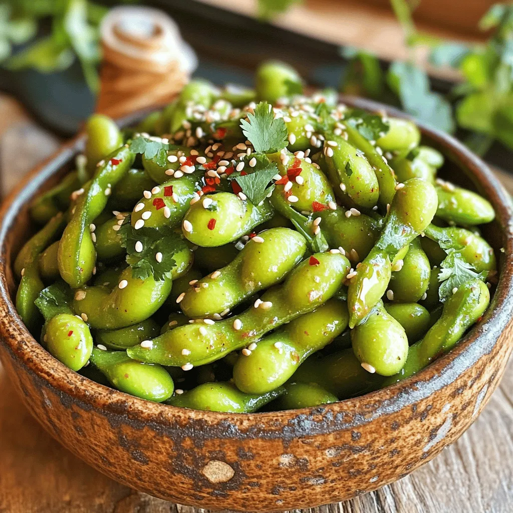 Spicy Garlic Edamame Schnelle und leckere Zubereitung