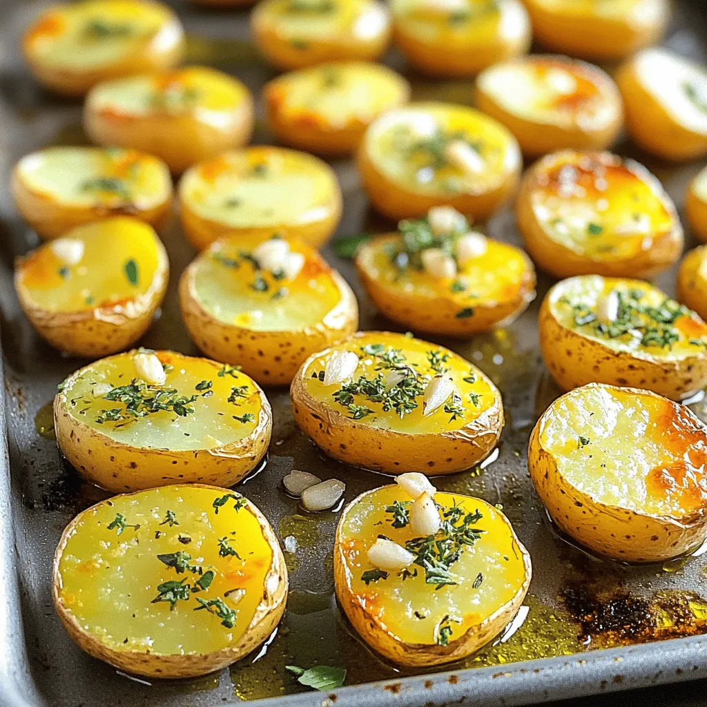 Röstknoblauch Kräuter Kartoffeln Blechgericht Rezept