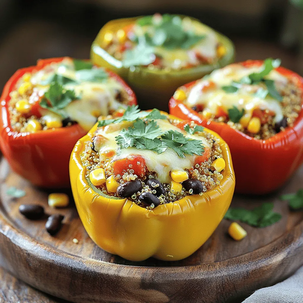 Gefüllte Paprika mit Quinoa Einfache und köstliche Idee