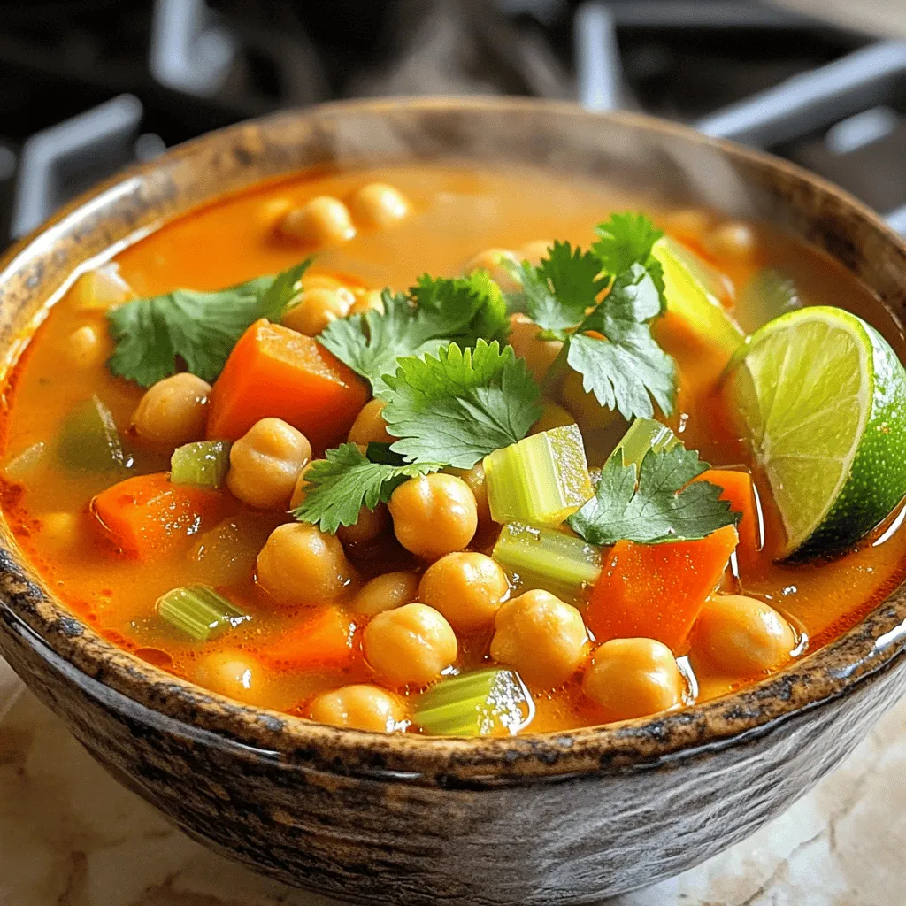 Gochujang Chickpea Soup Kraftvoll und Nahrhaft