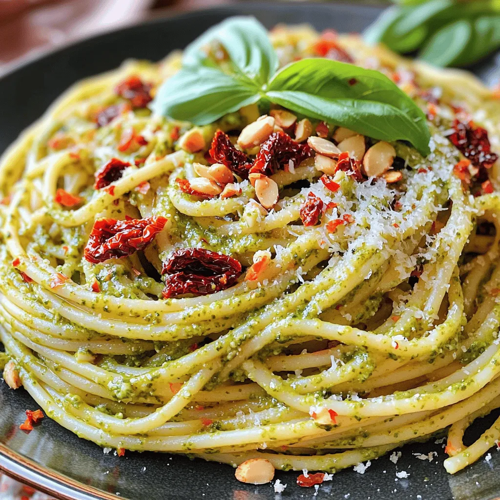 Sonnengereifte Tomaten-Pesto-Pasta Köstliches Rezept