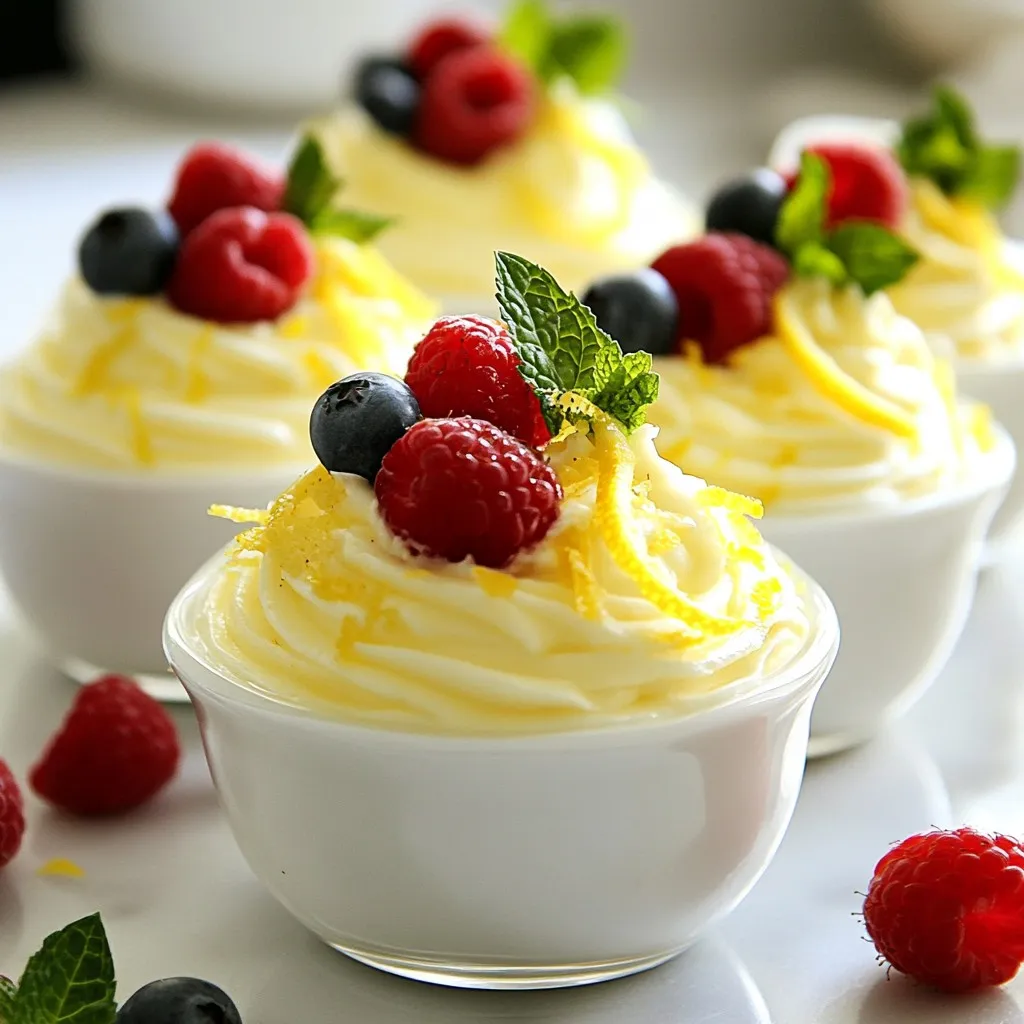 Lemon Cheesecake Mousse Frisch und cremig genießen