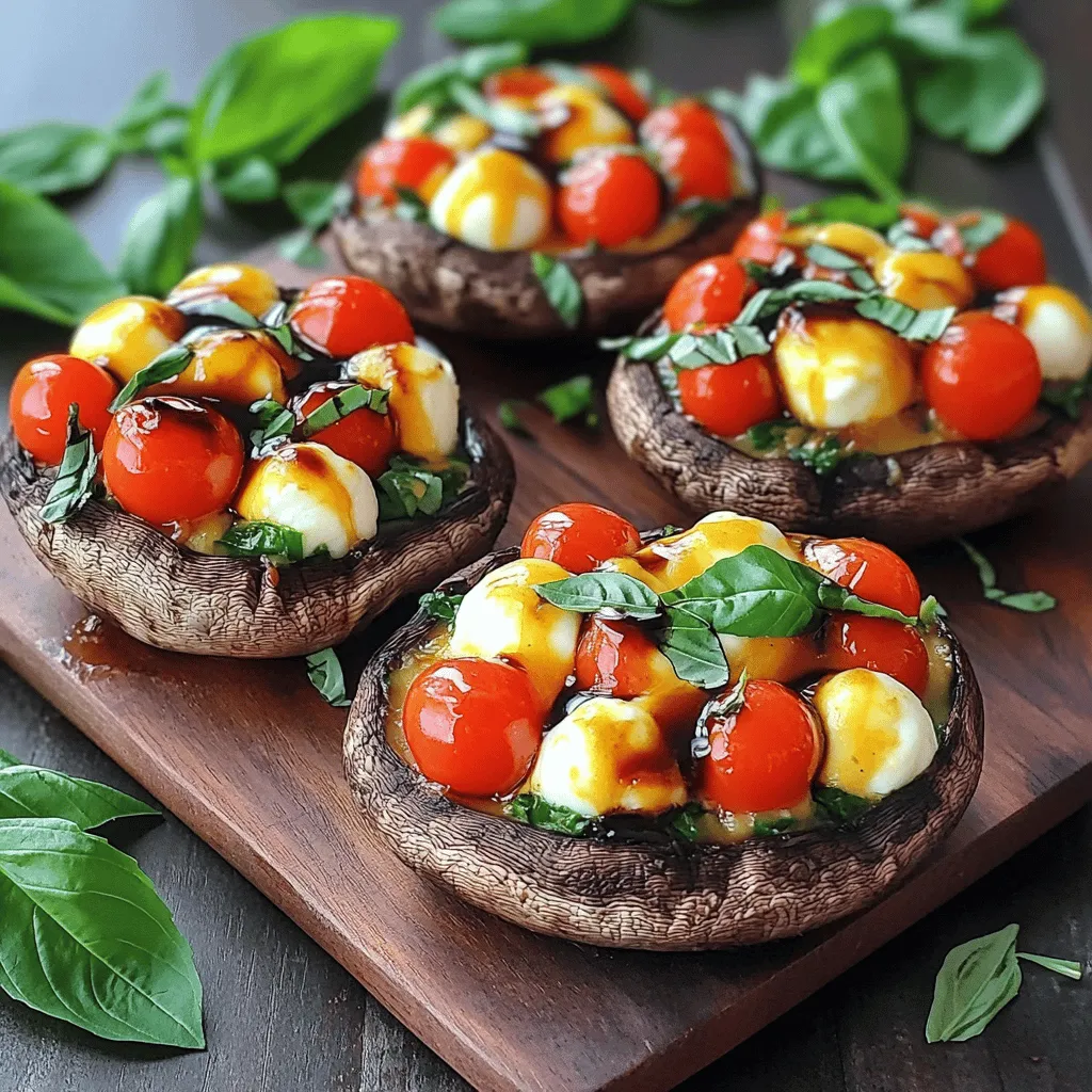 Caprese Stuffed Portobellos Köstliches Rezept