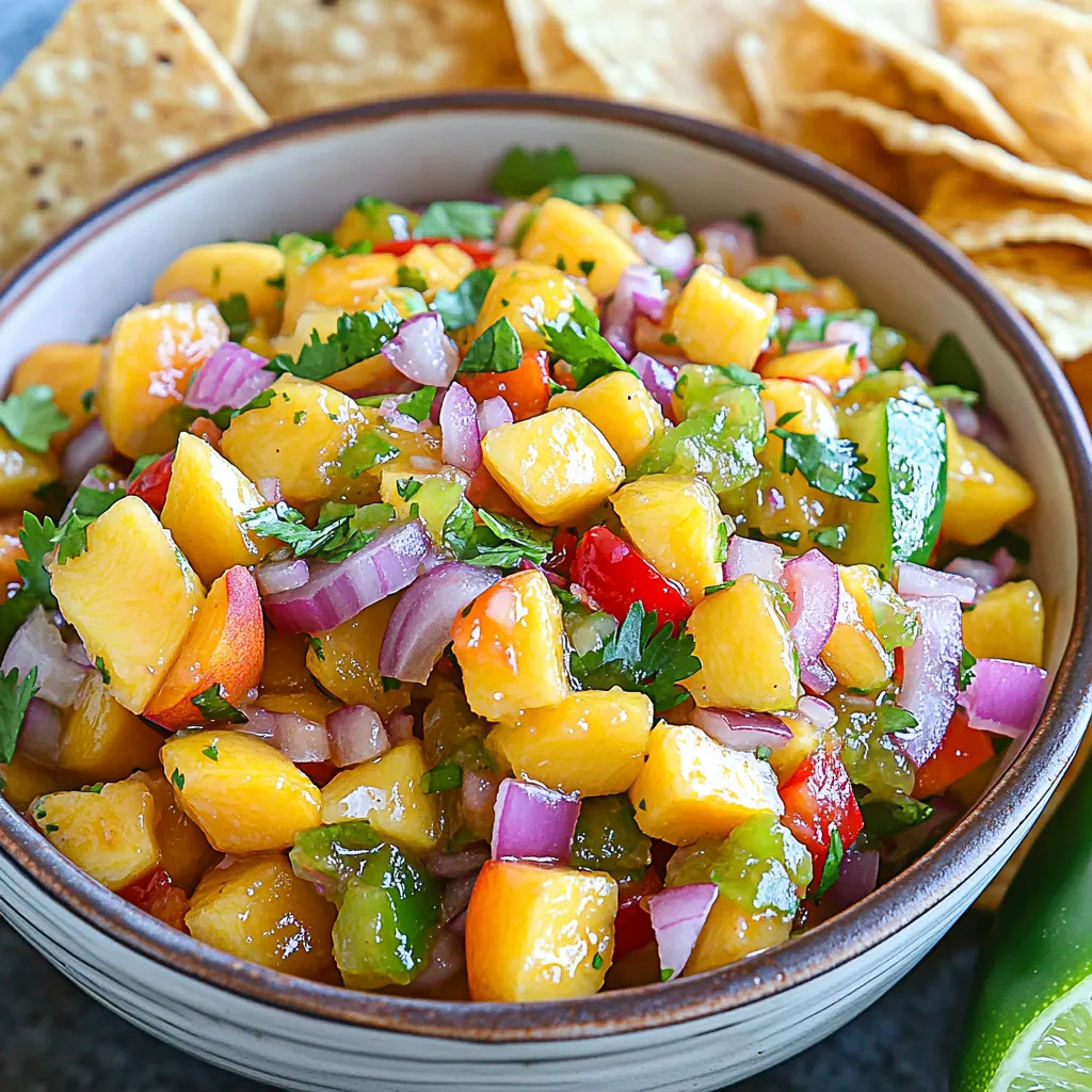 Frische Pfirsichsalsa Kreativ und Einfache Zubereitung