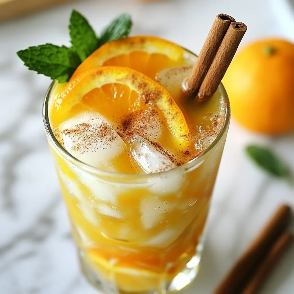 Cinnamon Orange Cozy Mocktail Frisch und Einladend