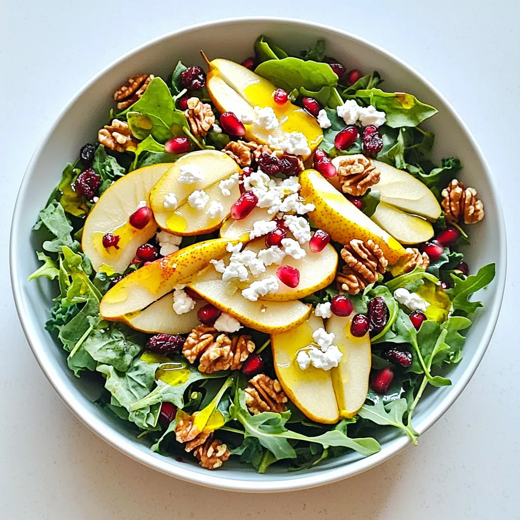 Birnen &#038; Ziegenkäse Herbstsalat Frisch und Lecker