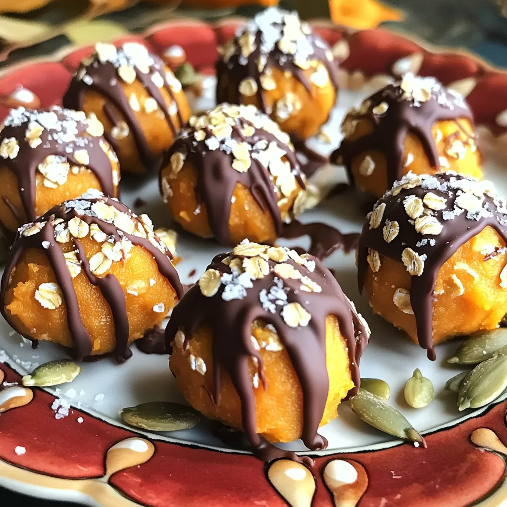 Salted Caramel Pumpkin Bites No-Bake Himmlischer Genuss